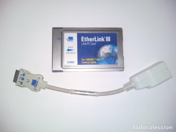Segunda mano: TARJETA ETHERLINK III LAN PC CARD 3C589C PCMCIA - Foto 1