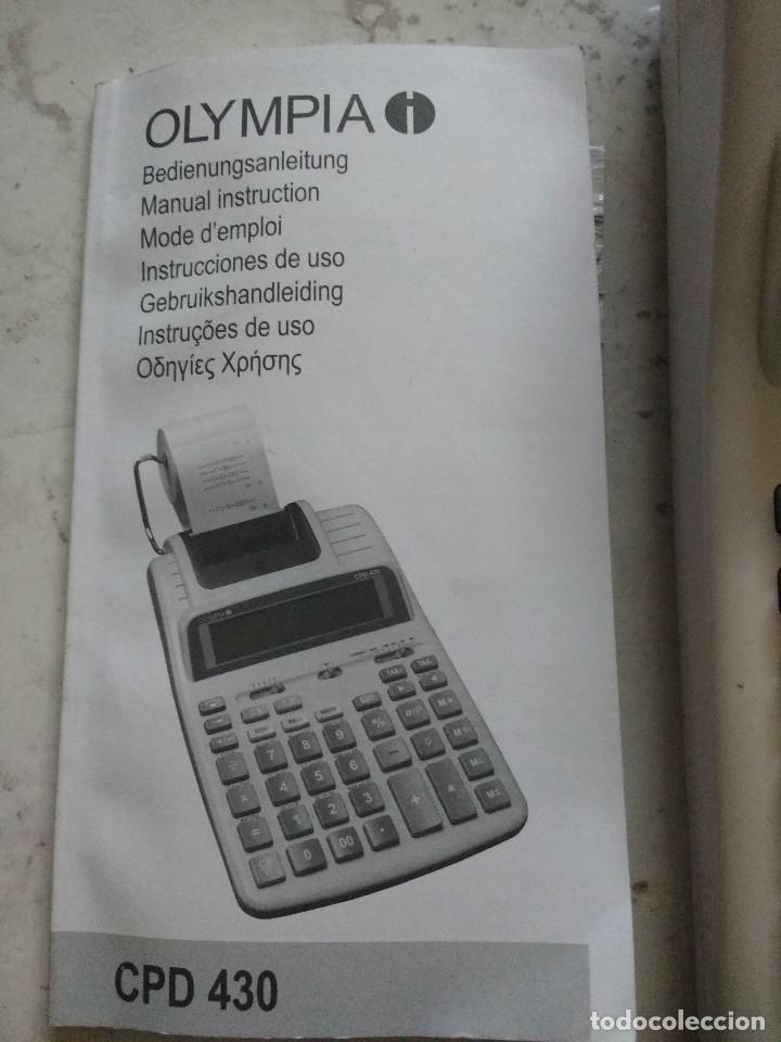 Segunda mano: Calculadora Olympia. Modelo CPD-430. - Foto 3