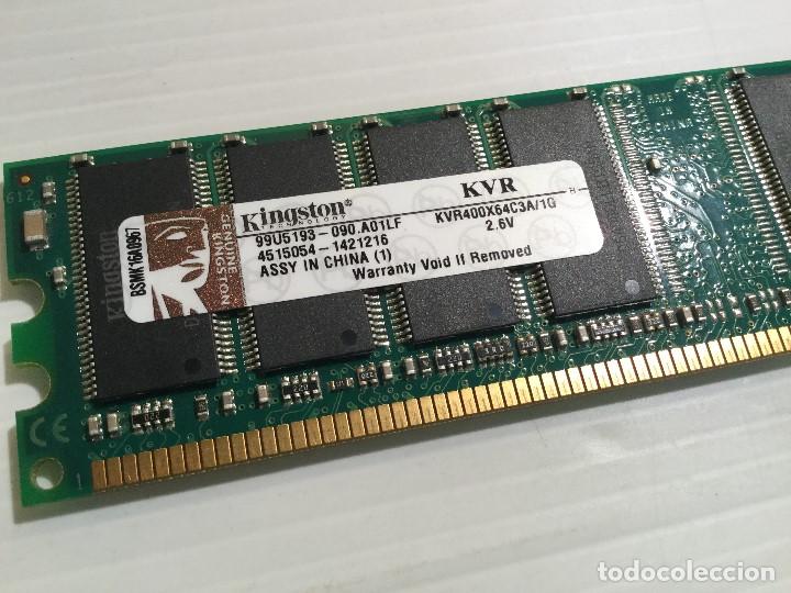 Segunda mano: M&oacute;dulo de memoria Kingston 1GB DDR PC-400 - Foto 3