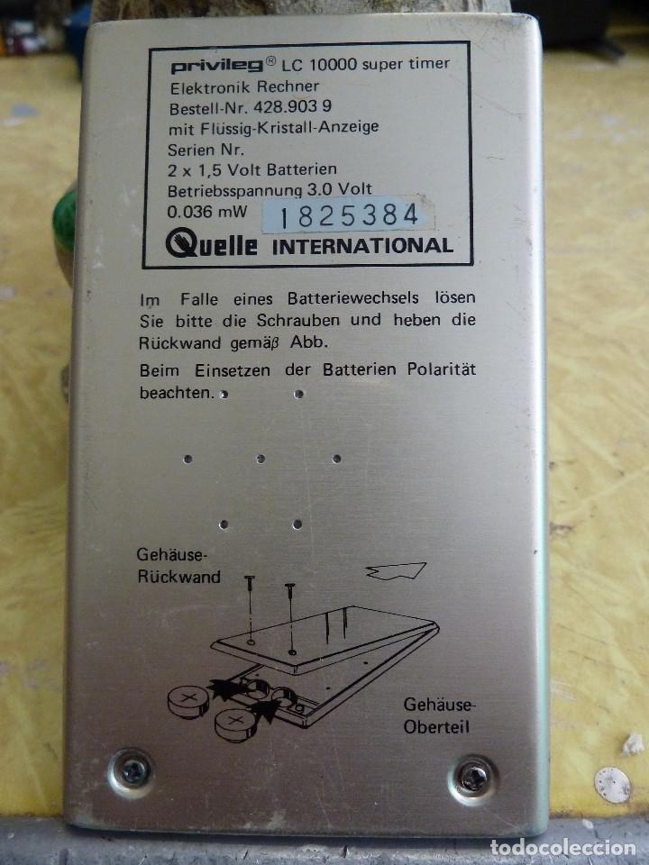 Segunda mano: CALCULADORA PRIVILEG LC 10000 SUPER TIMER - Foto 3