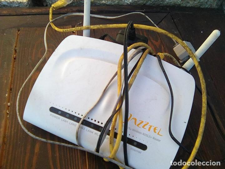 Segunda mano: router jazztel con su cableado correspondiente - Foto 1