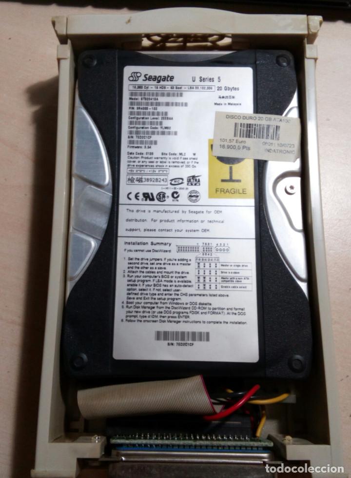 Segunda mano: DISCO DURO EXTRAIBLE SEAGATE 20GB.(2000) - Foto 1