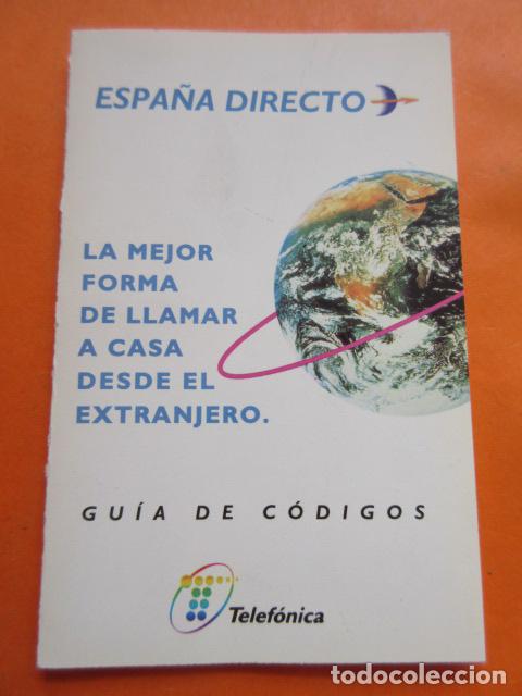 Segunda mano: GUIA DE CODIGOS ESPA&Ntilde;A DIRECTO TELEFONICA - Foto 1