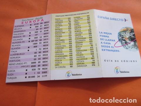 Segunda mano: GUIA DE CODIGOS ESPA&Ntilde;A DIRECTO TELEFONICA - Foto 2