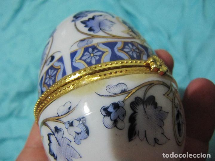 Segunda mano: Caja joyero de porcelana en forma de huevo - Foto 7