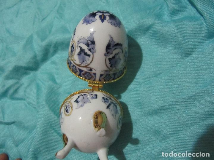 Segunda mano: Caja joyero de porcelana en forma de huevo - Foto 9