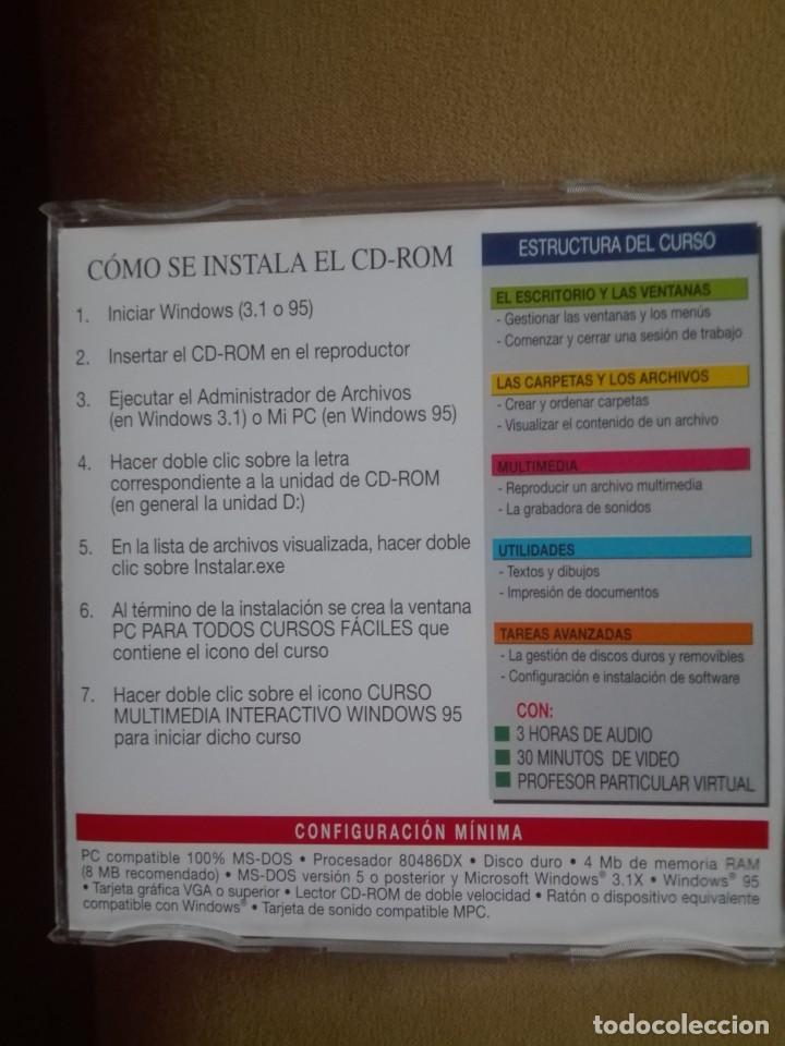 Segunda mano: WINDOWS 95 CURSO MULTIMEDIA INTERACTIVO - Foto 3