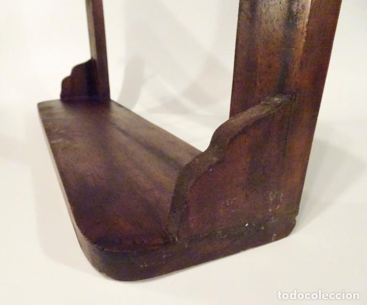 Segunda mano: PERCHERO DE MADERA GANCHOS CON BALDA ESTILO ANTIGUO - Foto 5