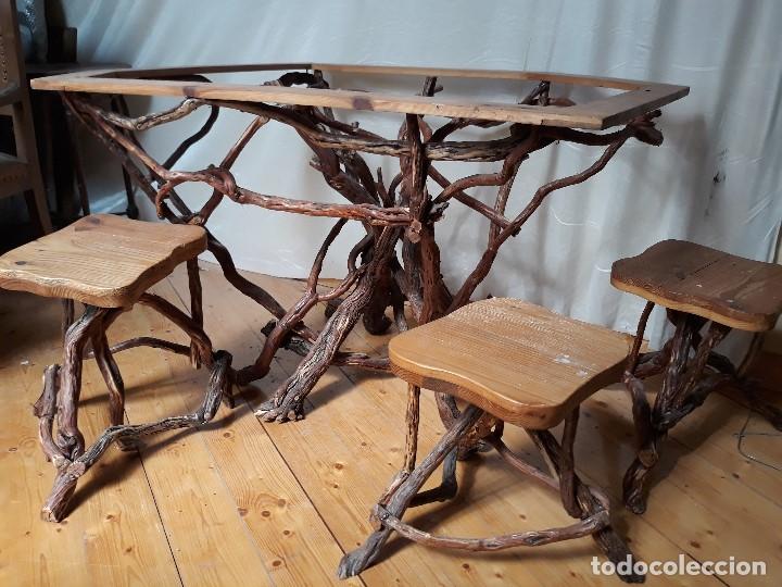 Segunda mano: Mesa con 8 banquetas - Foto 5