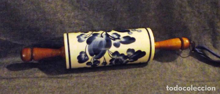 Segunda mano: MAZO DE AMASAR CERAMICO CON MANGOS DE MADERA. - Foto 3