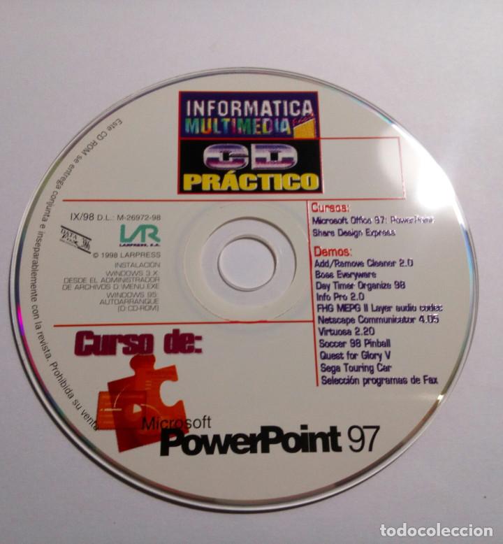 Segunda mano: POWERPOINT 97.MICROSOFT.INFORMATICA MULTIMEDIA CD PRACTICO. - Foto 1