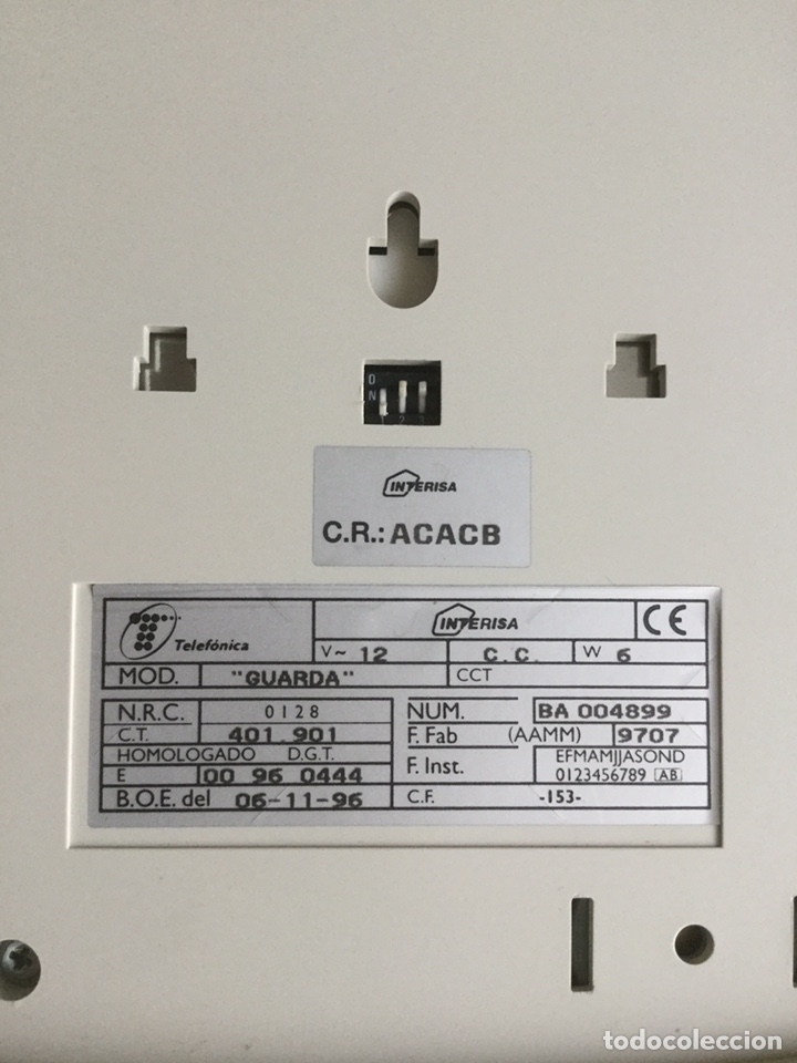 Segunda mano: CURIOSO TEL&Eacute;FONO A&Ntilde;O 1996 DE INTERISA PARA TELEF&Oacute;NICA MODELO GUARDA - Foto 18