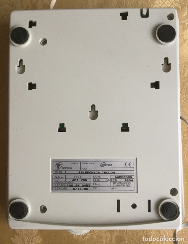 Segunda mano: TEL&Eacute;FONO DE INTERISA PARA TELEF&Oacute;NICA MODELO TECL&Oacute;N A&Ntilde;O 1996 - Foto 15