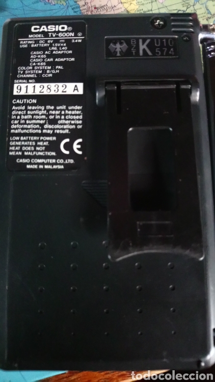 Segunda mano: TV port&aacute;til casio tv-600. Funciona - Foto 3