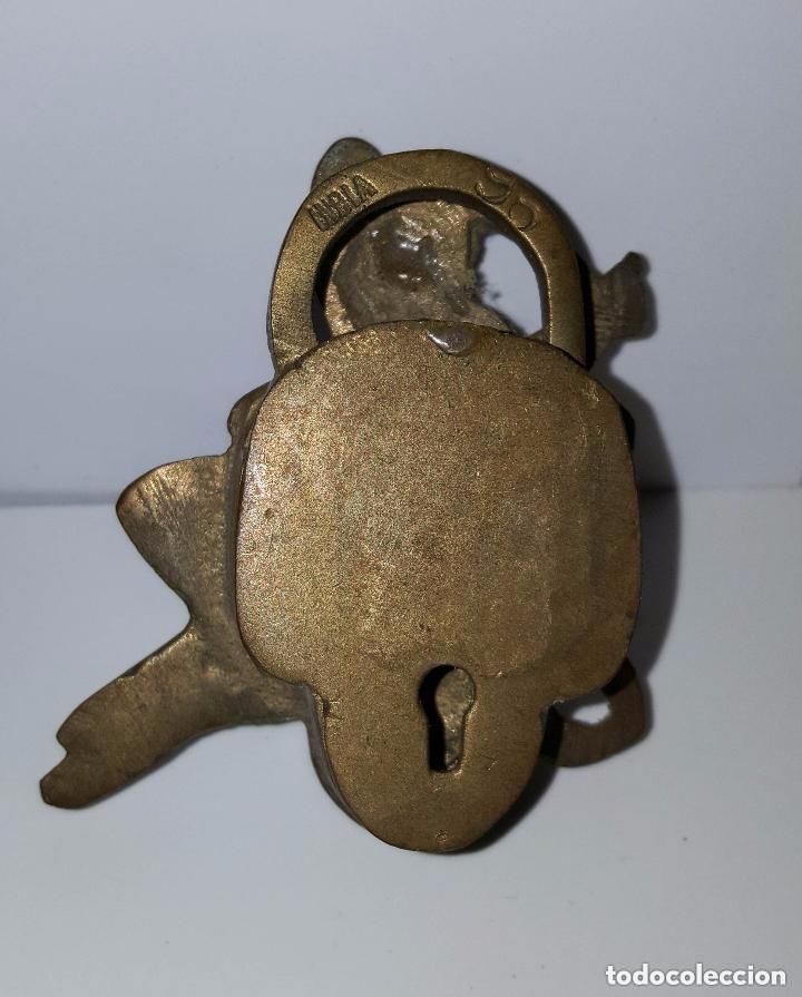 Segunda mano: CANDADO DE BRONCE FIGURA IND&Uacute; - Foto 3