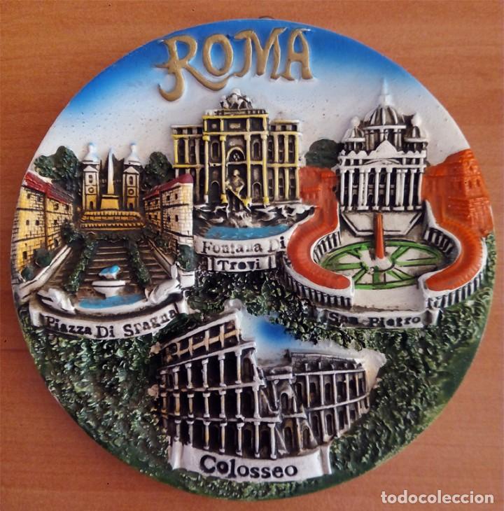 plato para colgar con imágenes de roma en relie - Acquista Oggetti di  seconda mano per la casa e la decorazione su todocoleccion