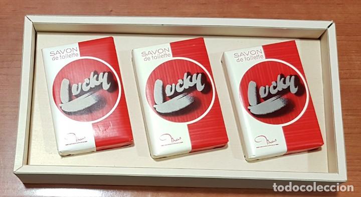 Segunda mano: Lucky estuche de jab&oacute;n. 3 unidades - Foto 1