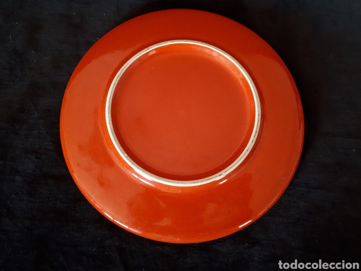 Segunda mano: Plato gres rojo 20 cm di&aacute;metro - Foto 2