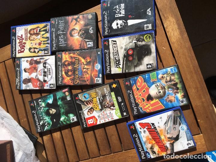 Segunda mano: Pack PS2 + volante + mando + memory card + juegos | Funciona - Foto 3