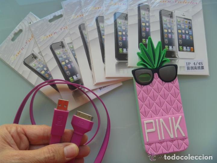 lote para el iphone 4: funda piña rosa de victo - Compra en todocoleccion