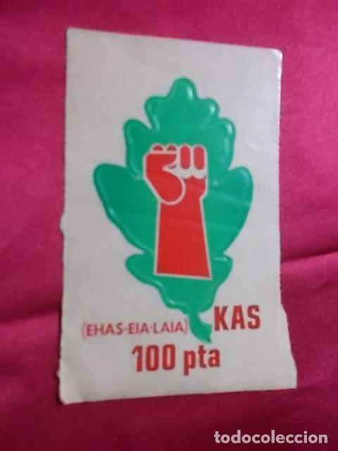 Segunda mano: PEGATINA POLITICA. KAS. (EHAS-EIA-LAIA). SIN PEGAR - Foto 1