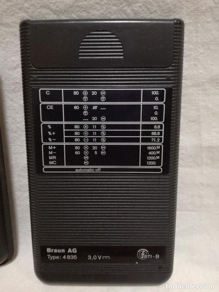 Segunda mano: CALCULADORA - BRAUN AG 4 835 871-B CON ESTUCHE - Foto 4