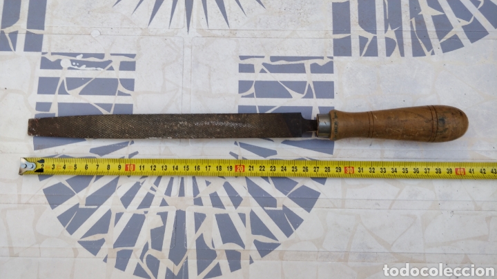 Segunda mano: Lima carpintero antigua mango madera - Foto 2