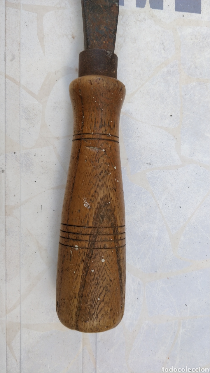 Segunda mano: Lima carpintero antigua mango madera - Foto 4
