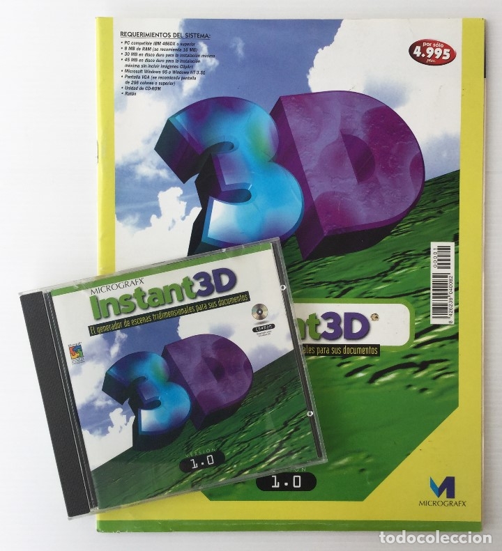 Segunda mano: Micrografx Instant 3D &ndash; Versi&oacute;n 1.0 &ndash; Hobby Press - 1997 - INSTANT3D - Foto 1