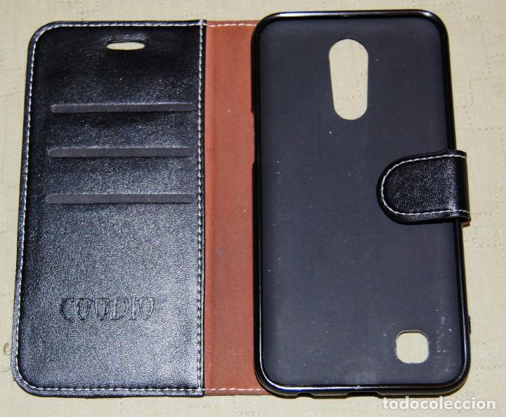 Segunda mano: Funda Cartera LG K10 2017, con tarjetero y cierre magn&eacute;tico. - Foto 2