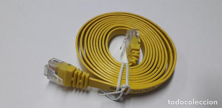 Segunda mano: 03-00095 cable datos plano cat.5e - RJ45 - Foto 1