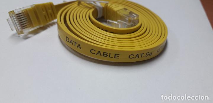 Segunda mano: 03-00095 cable datos plano cat.5e - RJ45 - Foto 2