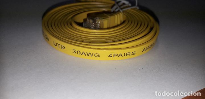 Segunda mano: 03-00095 cable datos plano cat.5e - RJ45 - Foto 3