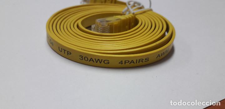 Segunda mano: 03-00095 cable datos plano cat.5e - RJ45 - Foto 4