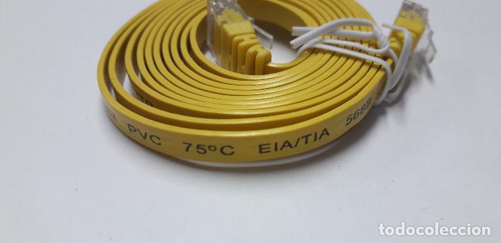 Segunda mano: 03-00095 cable datos plano cat.5e - RJ45 - Foto 5