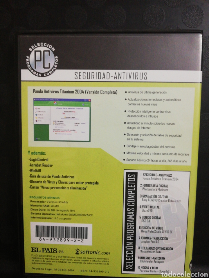 Segunda mano: Panda Titanium antivirus 2004 seguridad. PC - Foto 2