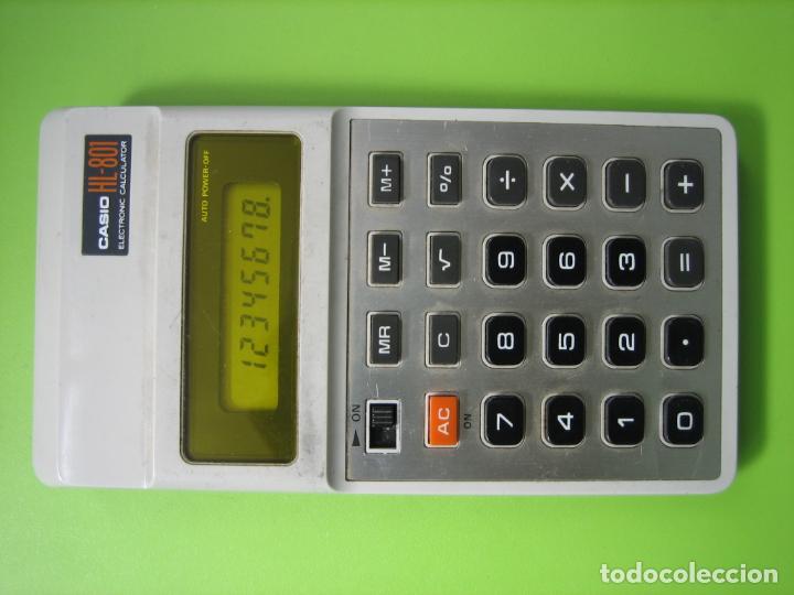 Segunda mano: Antigua calculadora casio HL-801 - Foto 2