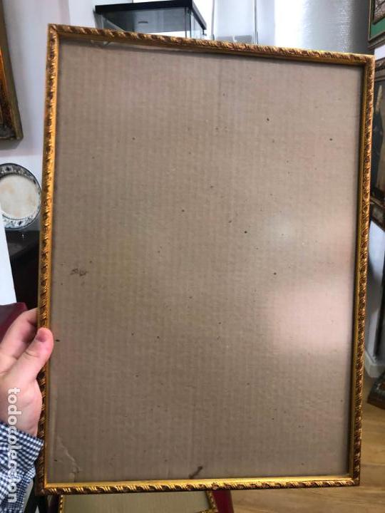 Segunda mano: MARCO DE MADERA Y DORADO CON MEDIDA 45,5X33,5 CM - Foto 1