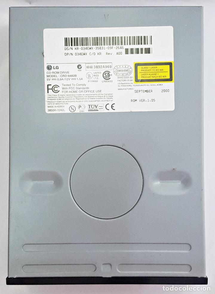 Segunda mano: Disketera de ordenador CD-Rom DRIVE LG MOD:CRD-8482-B - Foto 2