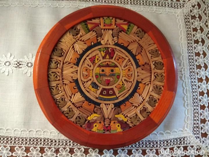 Segunda mano: CALENDARIO AZTECA ARTESANAL HECHO EN MEXICO - Foto 2