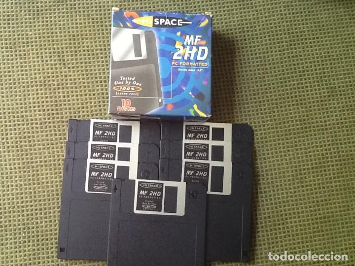 Second-Hand: DISKETTE. LOTE DE 7 DISKETTES, HI SPACE, MF 2HD. PC FORMATTED, 3.5. CAPACIDAD 1,44 MB. NUEVOS