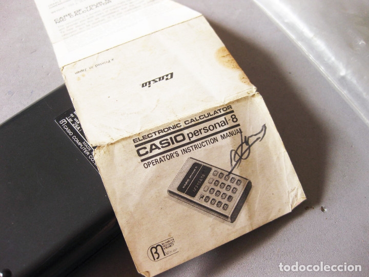 Segunda mano: CALCULADORA CASIO PERSONAL 8 CON INSTRUCCIONES Y FUNDA DE PL&Aacute;STICO - NO FUNCIONA - Foto 3
