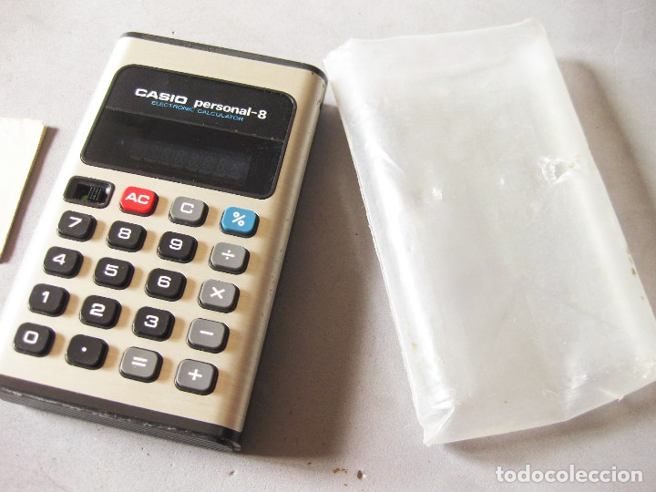 Segunda mano: CALCULADORA CASIO PERSONAL 8 CON INSTRUCCIONES Y FUNDA DE PL&Aacute;STICO - NO FUNCIONA - Foto 2