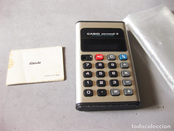 Segunda mano: CALCULADORA CASIO PERSONAL 8 CON INSTRUCCIONES Y FUNDA DE PL&Aacute;STICO - NO FUNCIONA - Foto 1