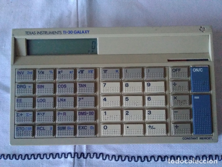 Segunda mano: 12-ANTIGUA CALCULADORA TEXAS INSTRUMENTS TI-30 GALAXY, funciona. - Foto 2