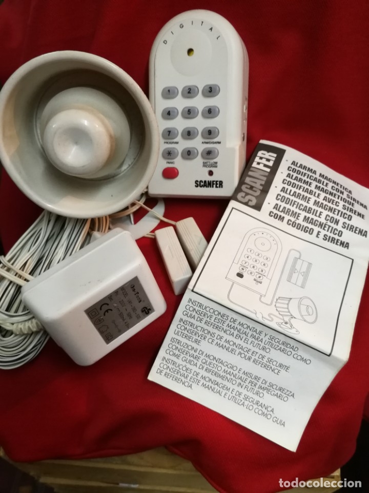 Segunda mano: ALARMA MAGNETICA CODIFICABLE CON SIRENA MARCA SCANFER - Foto 1