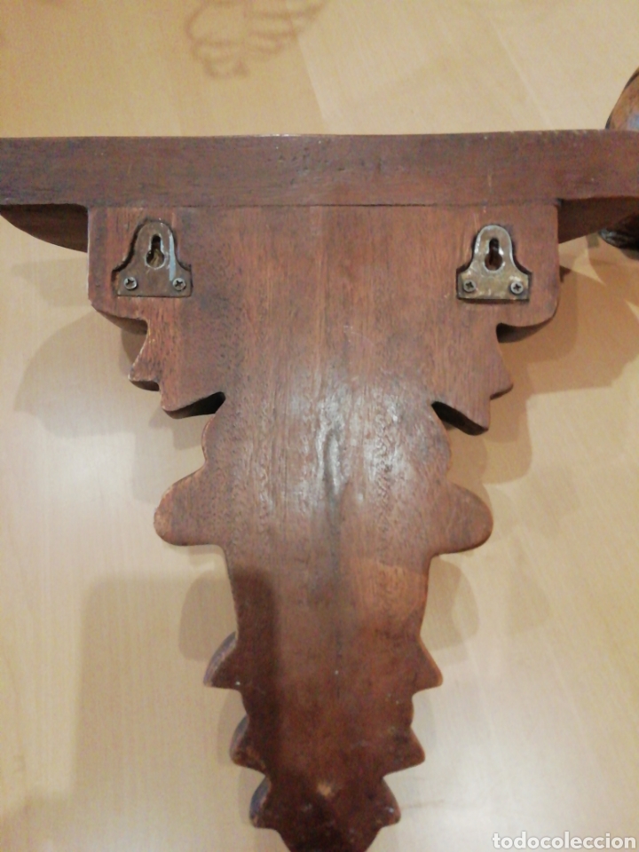 Segunda mano: Gran Peana de madera con pareja elefantes - Foto 6