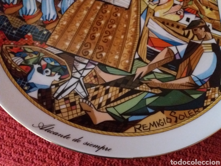 Segunda mano: PLATO DECORADO ALICANTE DE SIEMPRE REMIGIO SOLER- - Foto 3