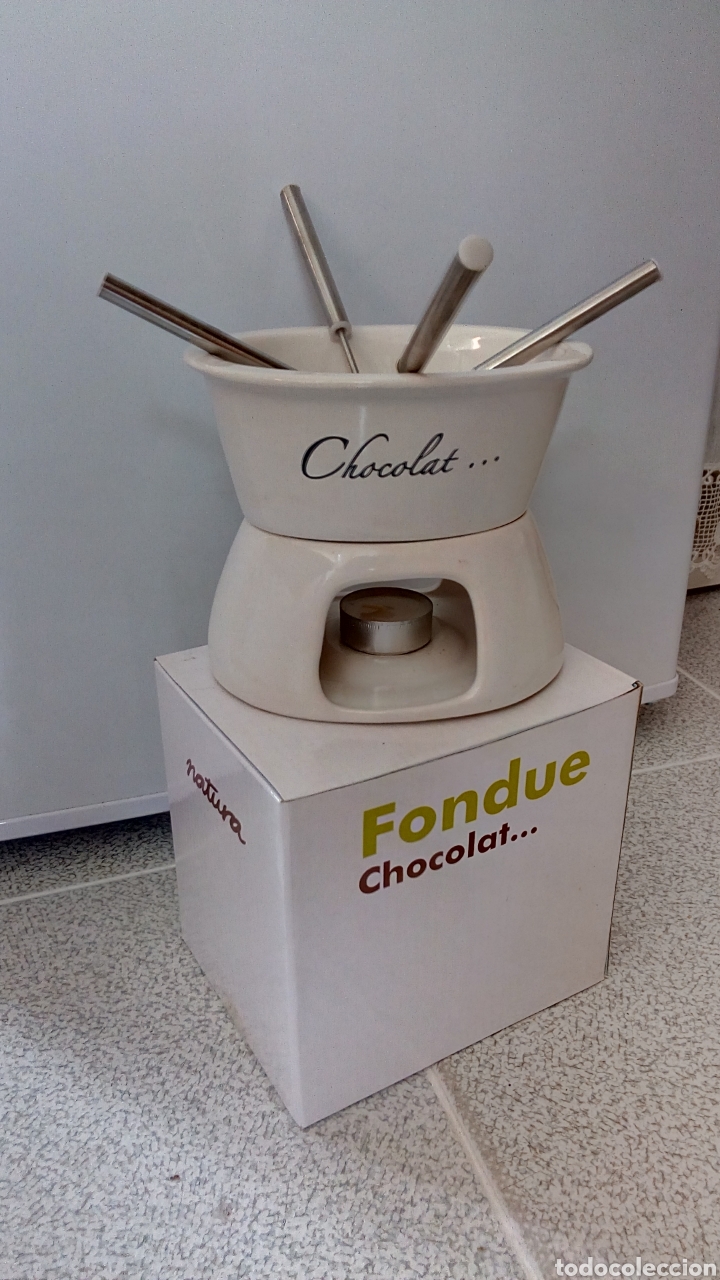 Segunda mano: Fondue chocolate cer&aacute;mica - Foto 2