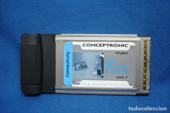 Segunda mano: CONCEPTRONIC - TARJETA 2 PUERTOS USB 2.0 CARD FOR NOTEBOOKS - Foto 1